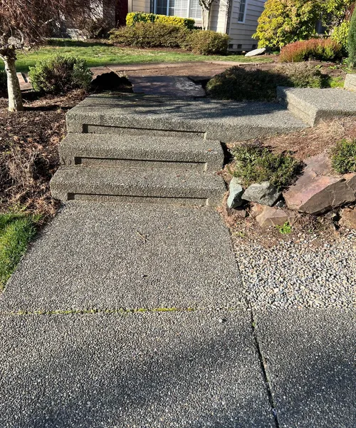 Exposed Aggregate Entry Porch And Steps Replacement in Everett 